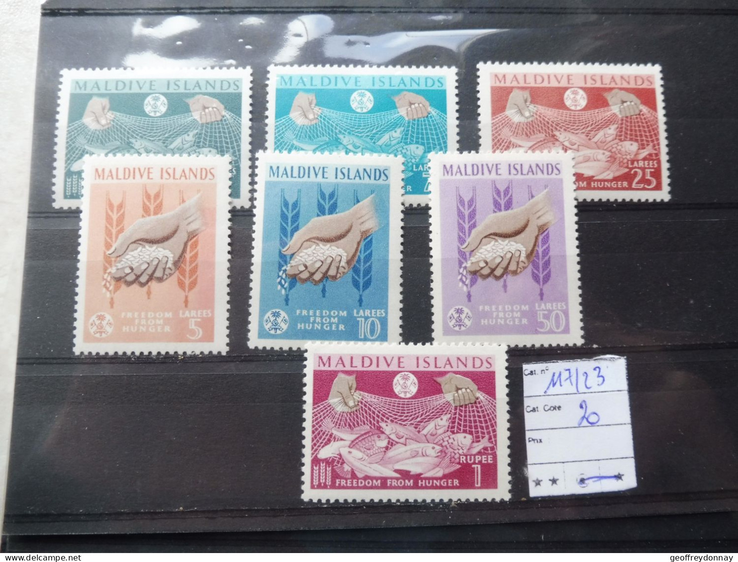 Maldives Reeks Serie 117/126 Contre La Faim Parfait Etat  Neuf Mnh - Malediven (1965-...)