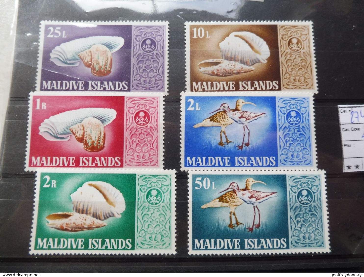 Maldives Reeks Serie 1274/279 Coquillages Oiseaux Birds Vogels Parfait Etat  Neuf Mnh - Maldivas (1965-...)