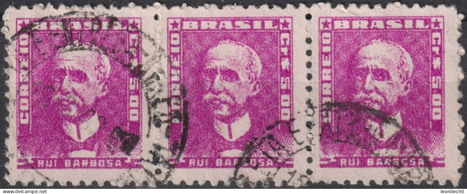 1956 Brasilien ° Mi:BR 869xI, Sn:BR 798, Yt:BR 584B, Rui Barbosa, Portraits - Famous People In Brazil History, - Gebraucht