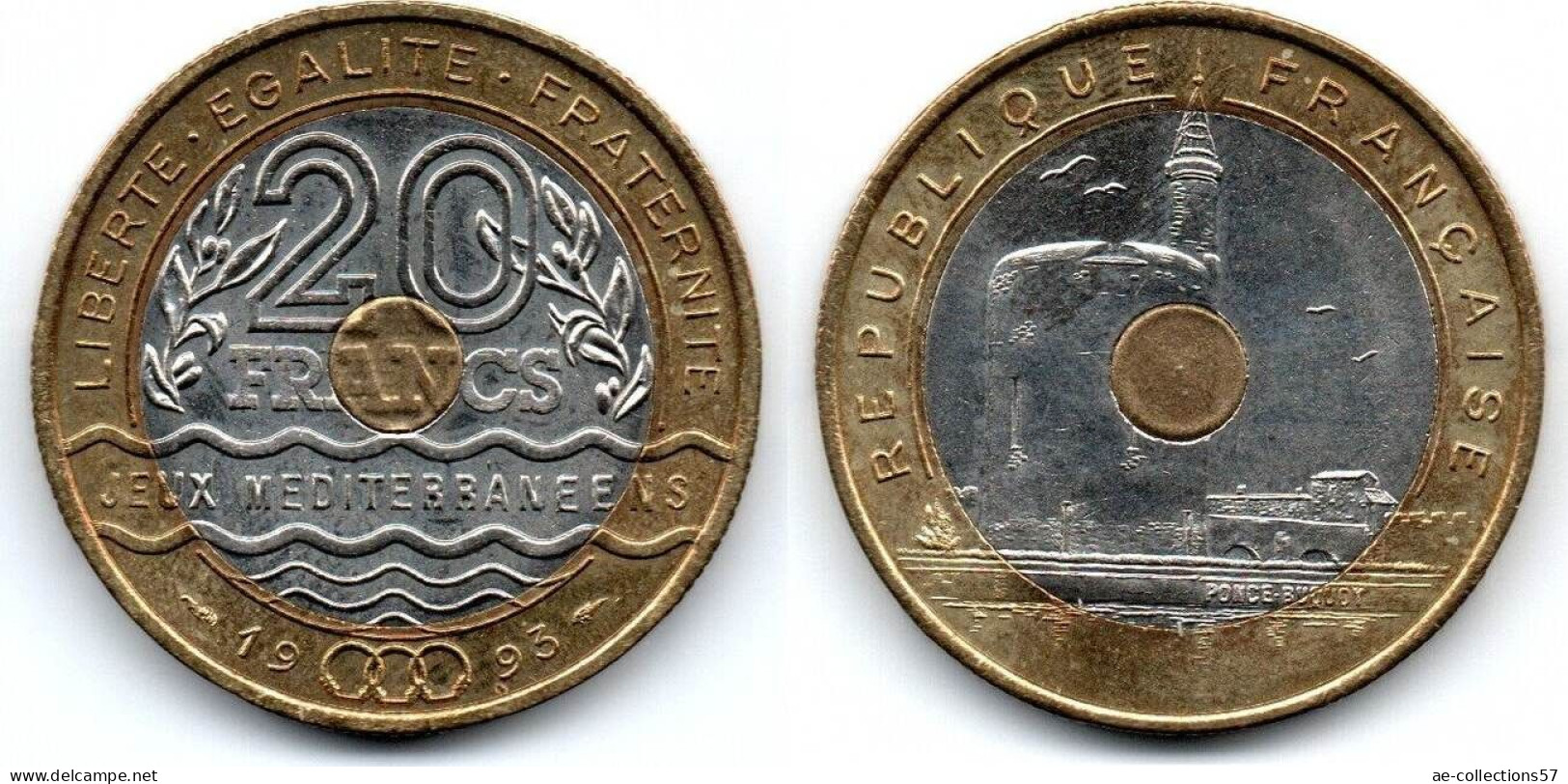 MA 28034 / France - Frankreich 20 Francs 1993 Jeux Méditerraneens SPL - 20 Francs