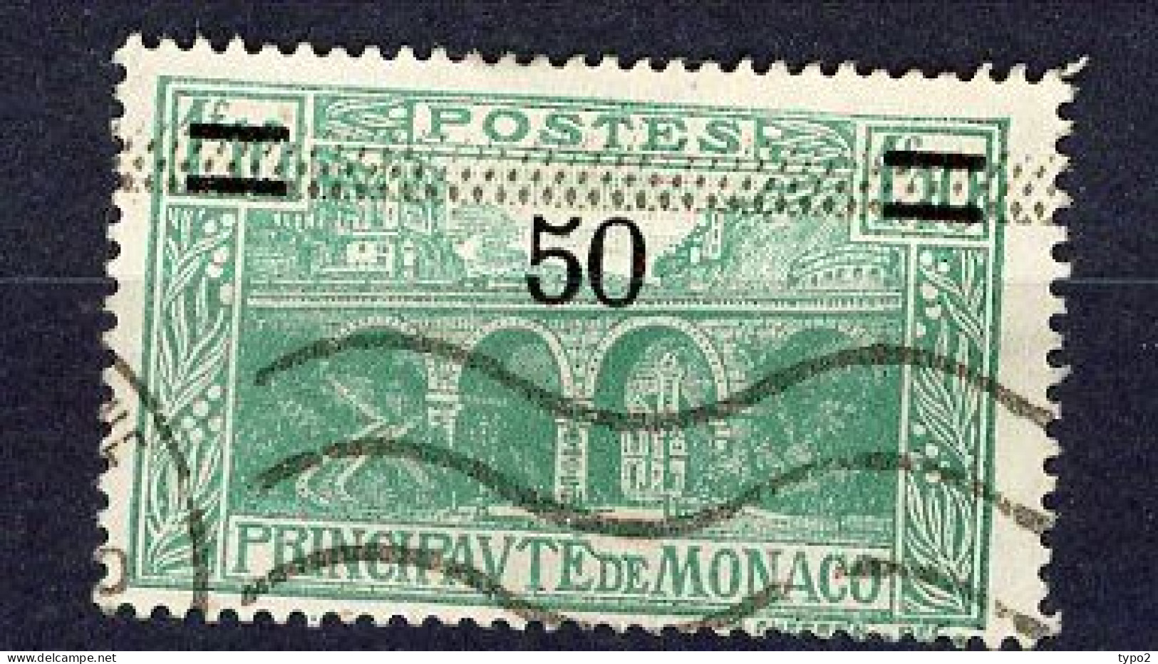 MONACO - Yv. N°107  (o)  50c S 1,1  Site Cote 10,25 Euro BE  2 Scans - Used Stamps