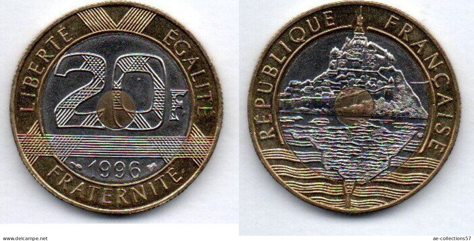 MA 19789 / France - Frankreich 20 Francs 1996 Mont Saint Michel SUP - 20 Francs