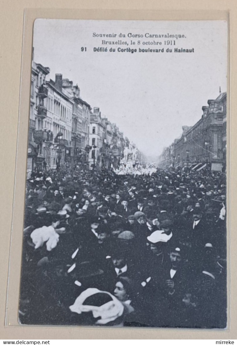 @J@  -  BRUXELLES  -  8 Oct. 1911  /  Souvenir Du Corso Carnavalesque  -  Zie / Voir / See Scan's - Fiestas, Celebraciones