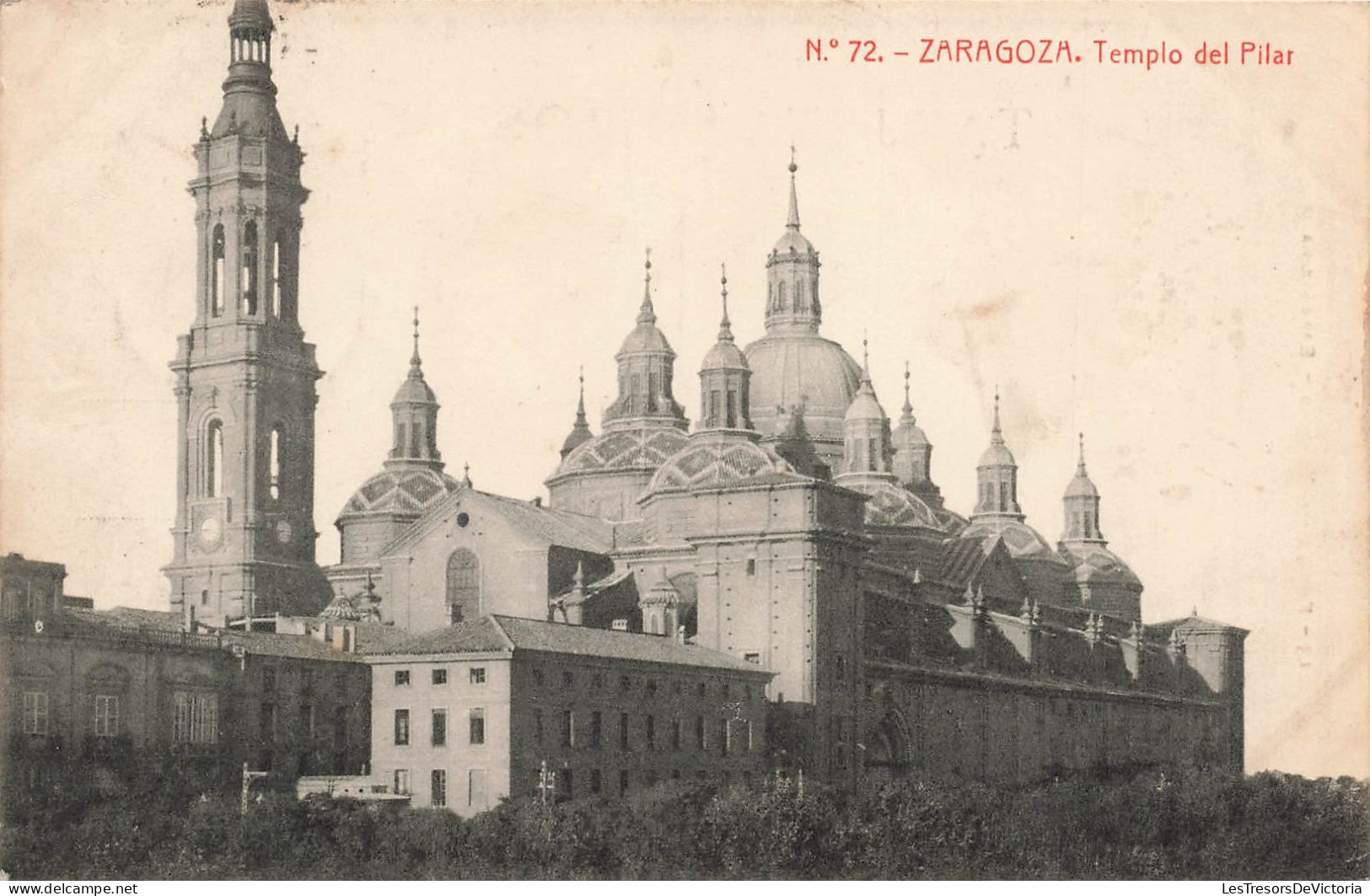 ESPAGNE - Zaragoza - Templo Del Pilar - Vue Panoramique Du Temple De Pilar - Carte Postale Ancienne - Zaragoza