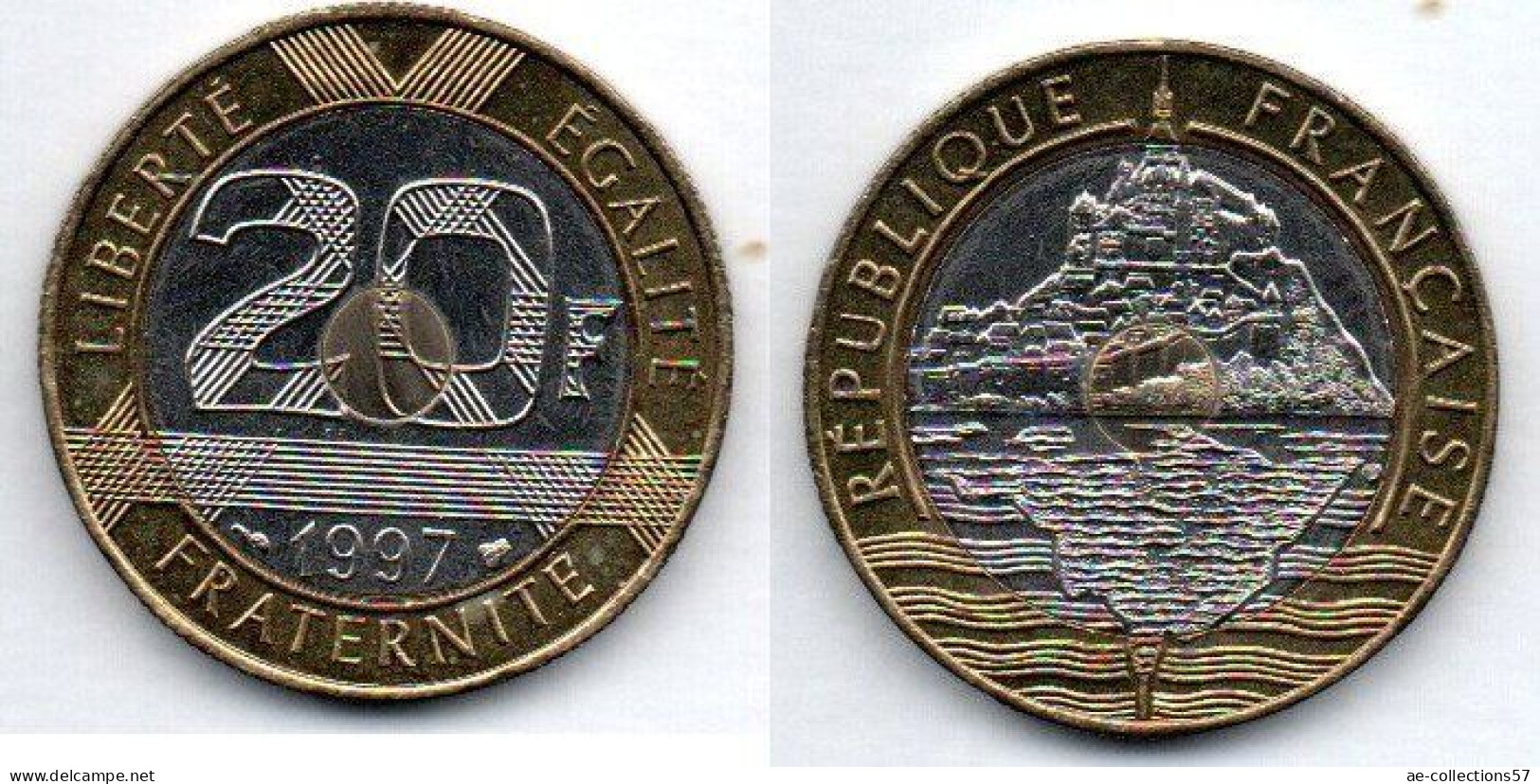 MA 19788 / France - Frankreich 20 Francs 1997 Mont Saint Michel SUP - 20 Francs