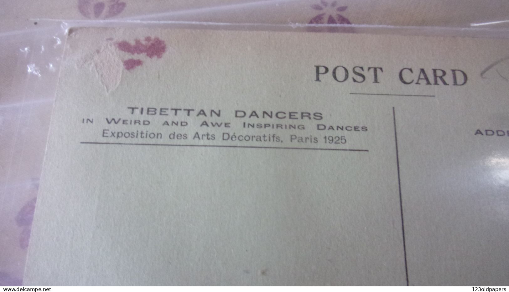 Tibet - Les Fameux Danseurs Tibétains -édit; F.J. Bhumgara - EXPOSITION ARTS DECORATIFS PARIS 1925 - Tibet