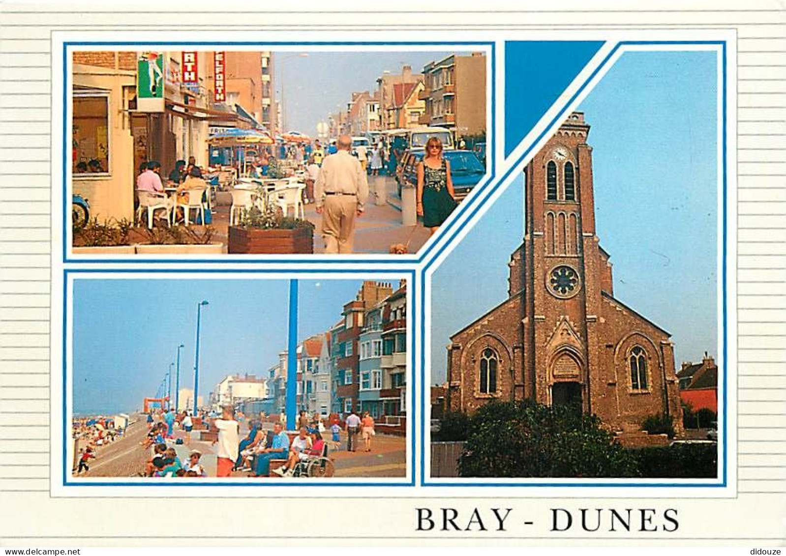 59 - Bray Dunes - Multivues - L'Esplanade - L'Eglise - Le Centre Ville - CPM - Voir Scans Recto-Verso - Bray-Dunes