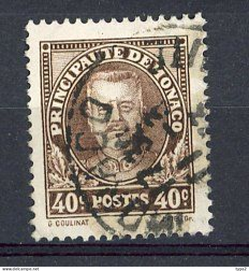 MONACO - Yv. N°115  (o)  40c  Louis II  Cote 4 Euro BE  2 Scans - Gebraucht