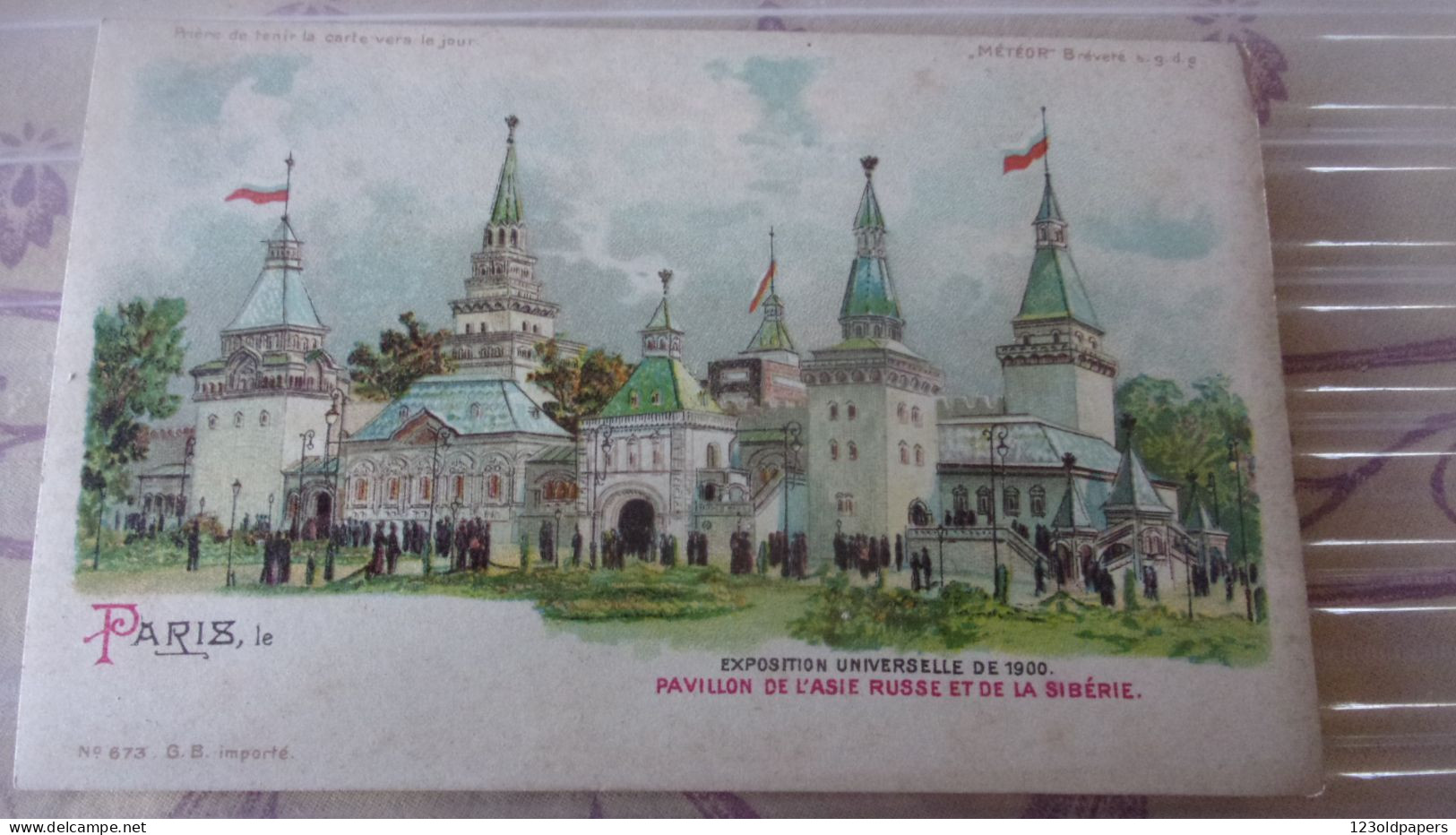 EXPO PARIS 1900 PAVILLON ASIE RUSSE ET SIBERIE  METEOR - Russia