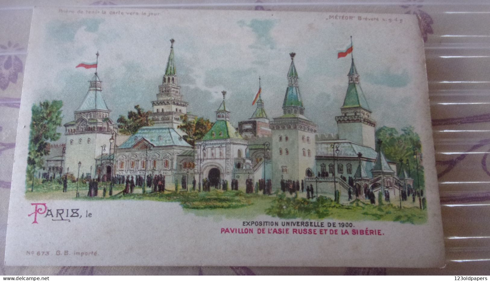 EXPO PARIS 1900 PAVILLON ASIE RUSSE ET SIBERIE  METEOR - Russland