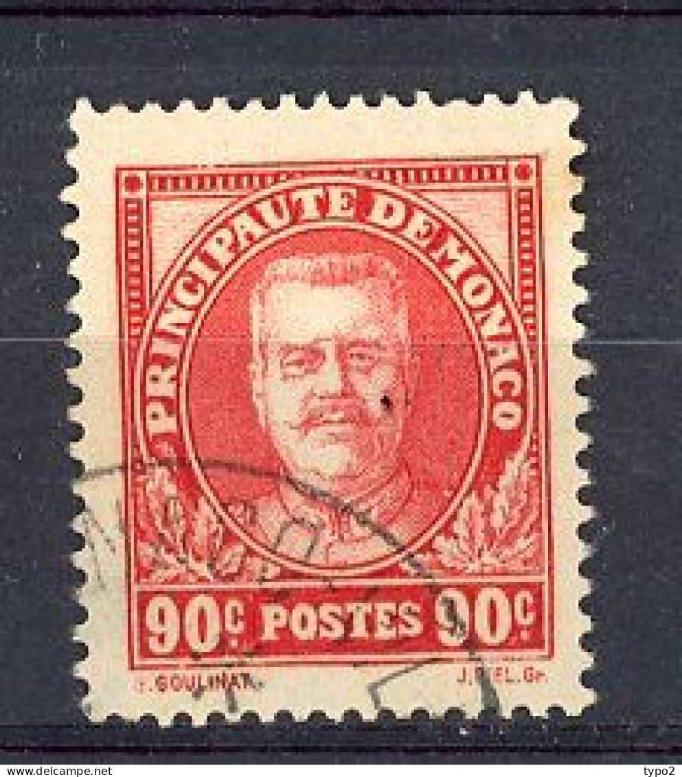 MONACO - Yv. N°117  (o)  90c  Louis II  Cote 4 Euro BE  2 Scans - Usados