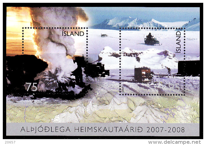 Island Islande 1081/82 Année Polaire , Volcan , Bf 43 - Volcans