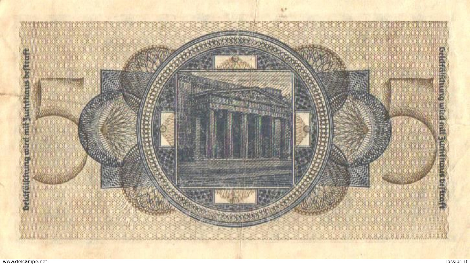 Germany:5 Reichmark, Pre 1944 - 5 Reichsmark