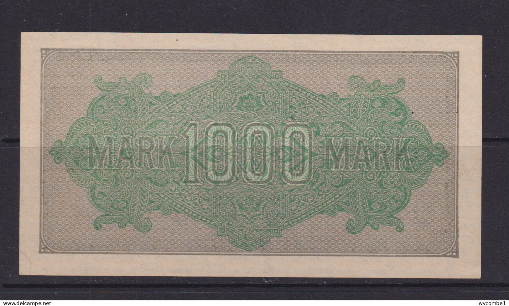 GERMANY - 1922  1000 Mark AUNC Banknote - 1.000 Mark