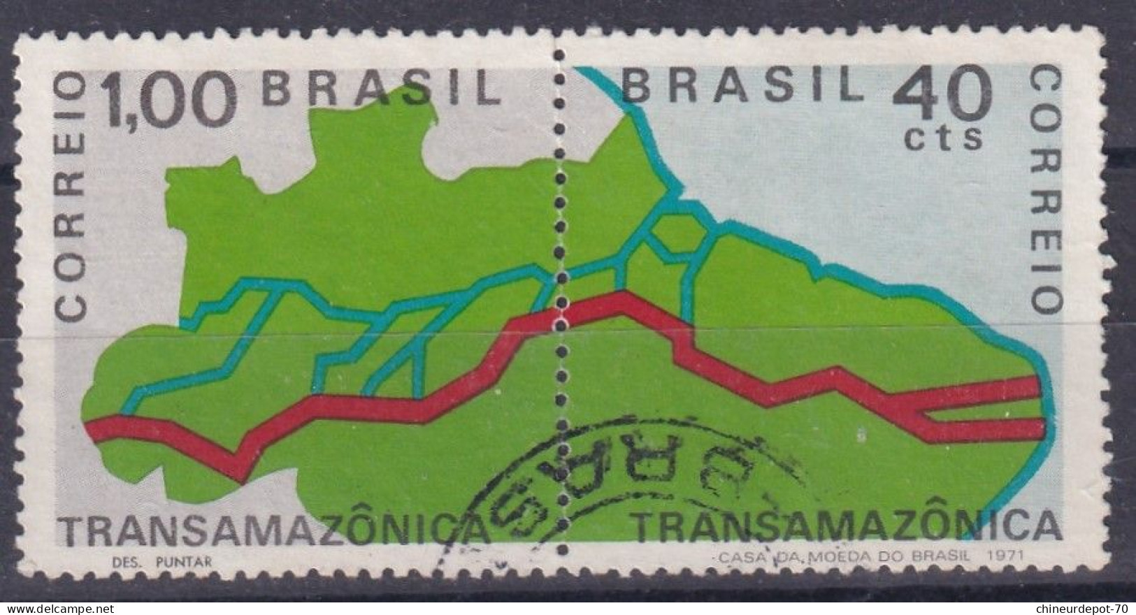 1971 Brasil Transamazonica - Gebruikt