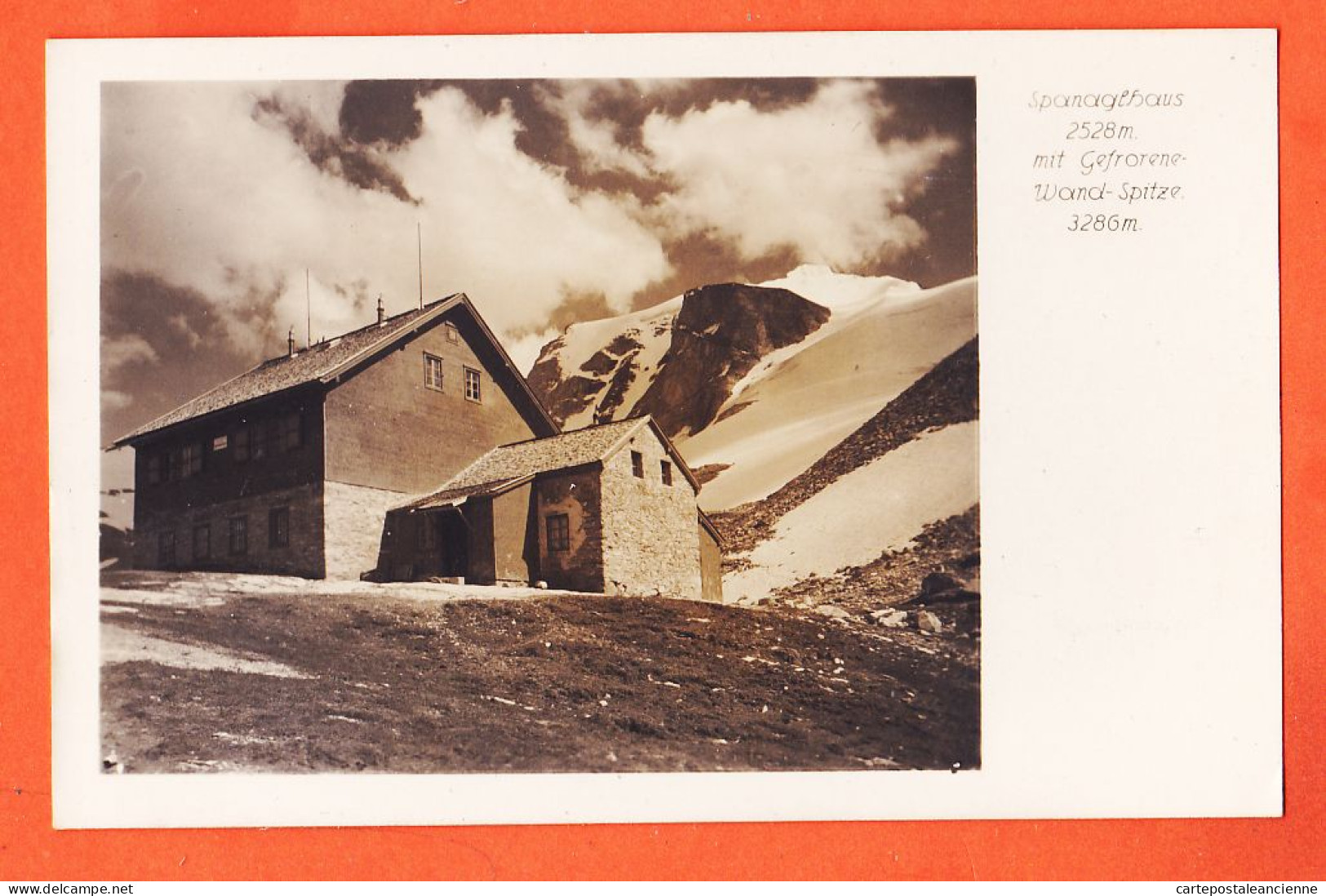 6961 / ⭐ SPANAGEL-HAUS Tyrol Tux Berghaus Spanaglhaus Gefrorener Wand Zillertaler Alpen 1940s Foto LANNERSBACH  - Schwaz