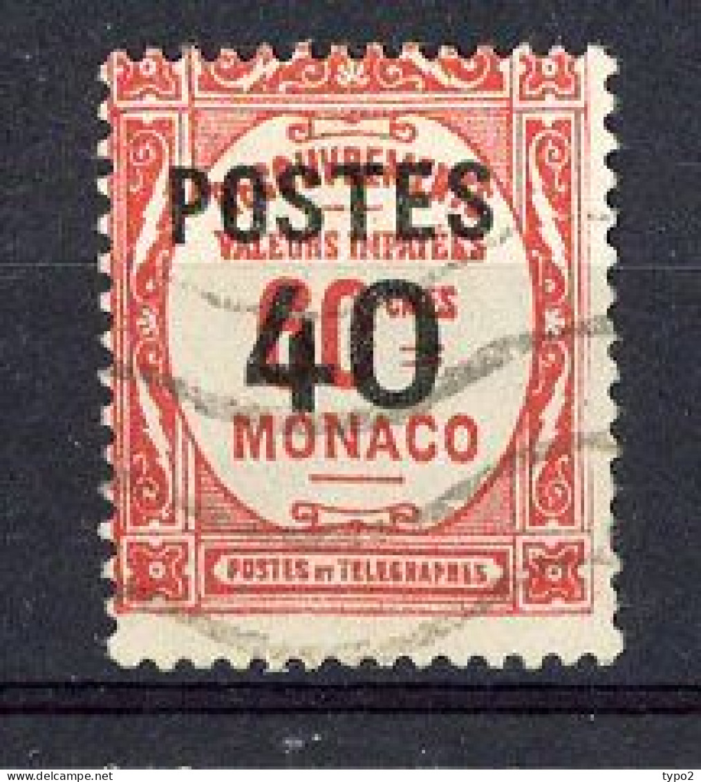 MONACO - Yv. N°146  (o)  40c S 60c  Taxe Surchargé  Cote 2,7 Euro BE  2 Scans - Gebraucht