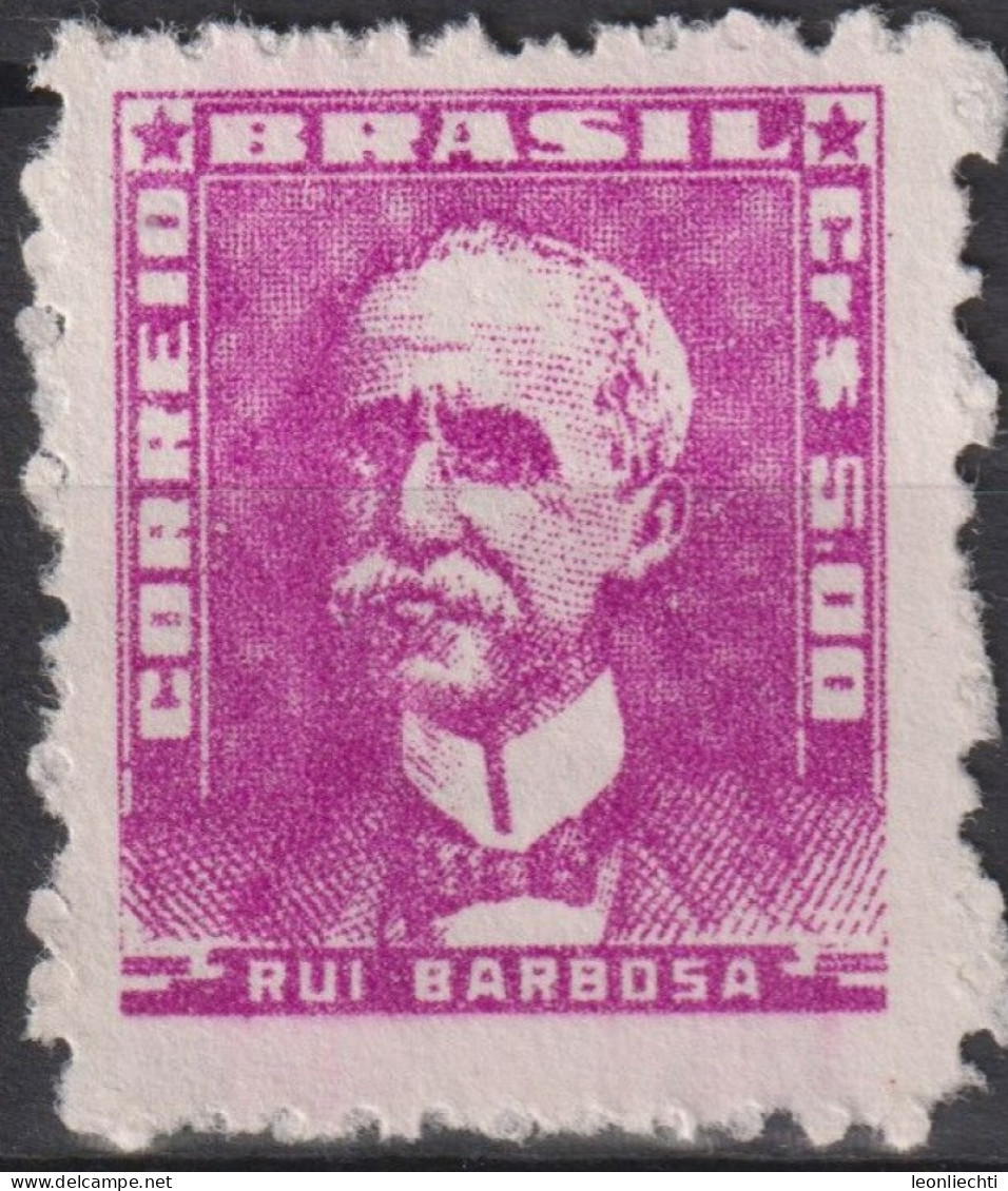 1956 Brasilien * Mi:BR 869xI, Sn:BR 798, Yt:BR 584B, Rui Barbosa, Portraits - Famous People In Brazil History, - Ungebraucht