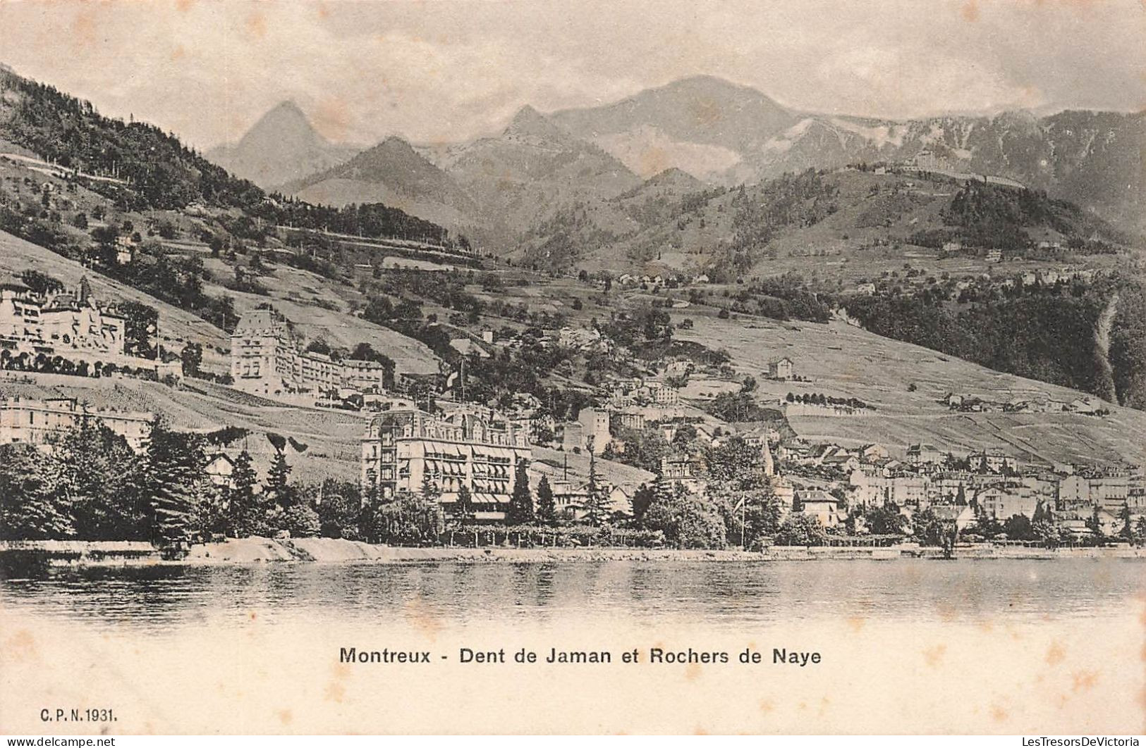 SUISSE - Montreux - Dent De Jaman Et Rochers De Naye - Vue Générale De La Ville - Carte Postale Ancienne - Montreux
