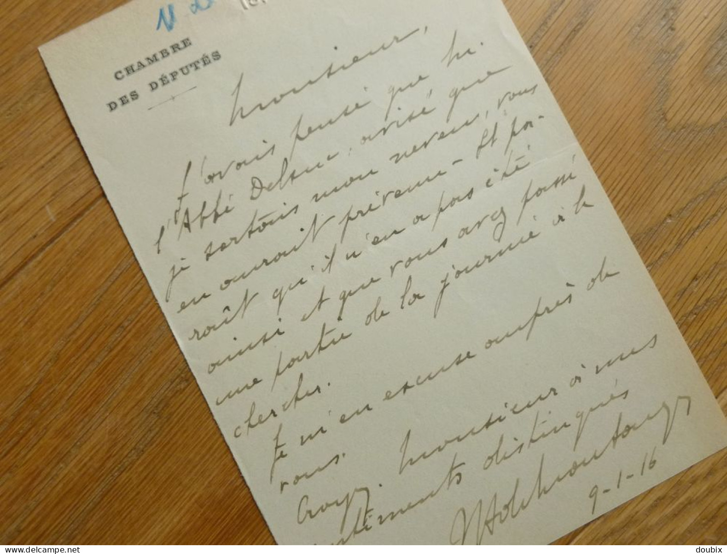 Hubert De MONTAIGU (1877-1959) Député SAINT NAZAIRE. Maire MISSILAC. Herbignac AUTOGRAPHE - Historische Personen