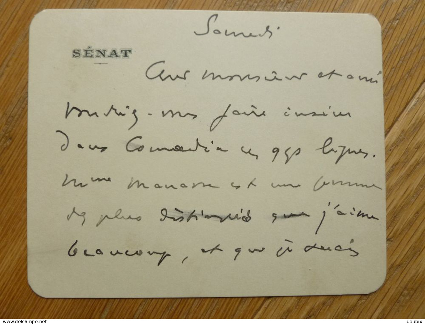 Jean PHILIP De Barjeau (1868-1952) Senateur GERS Mauvezin. Sous Prefet Reims. AUTOGRAPH - Historische Personen