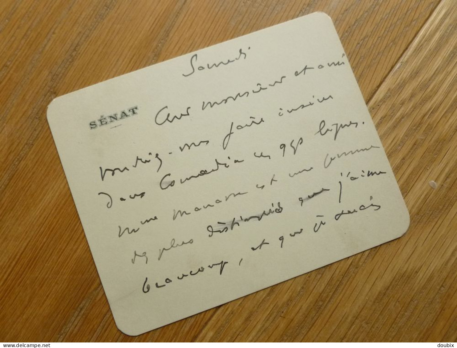 Jean PHILIP De Barjeau (1868-1952) Senateur GERS Mauvezin. Sous Prefet Reims. AUTOGRAPH - Personnages Historiques