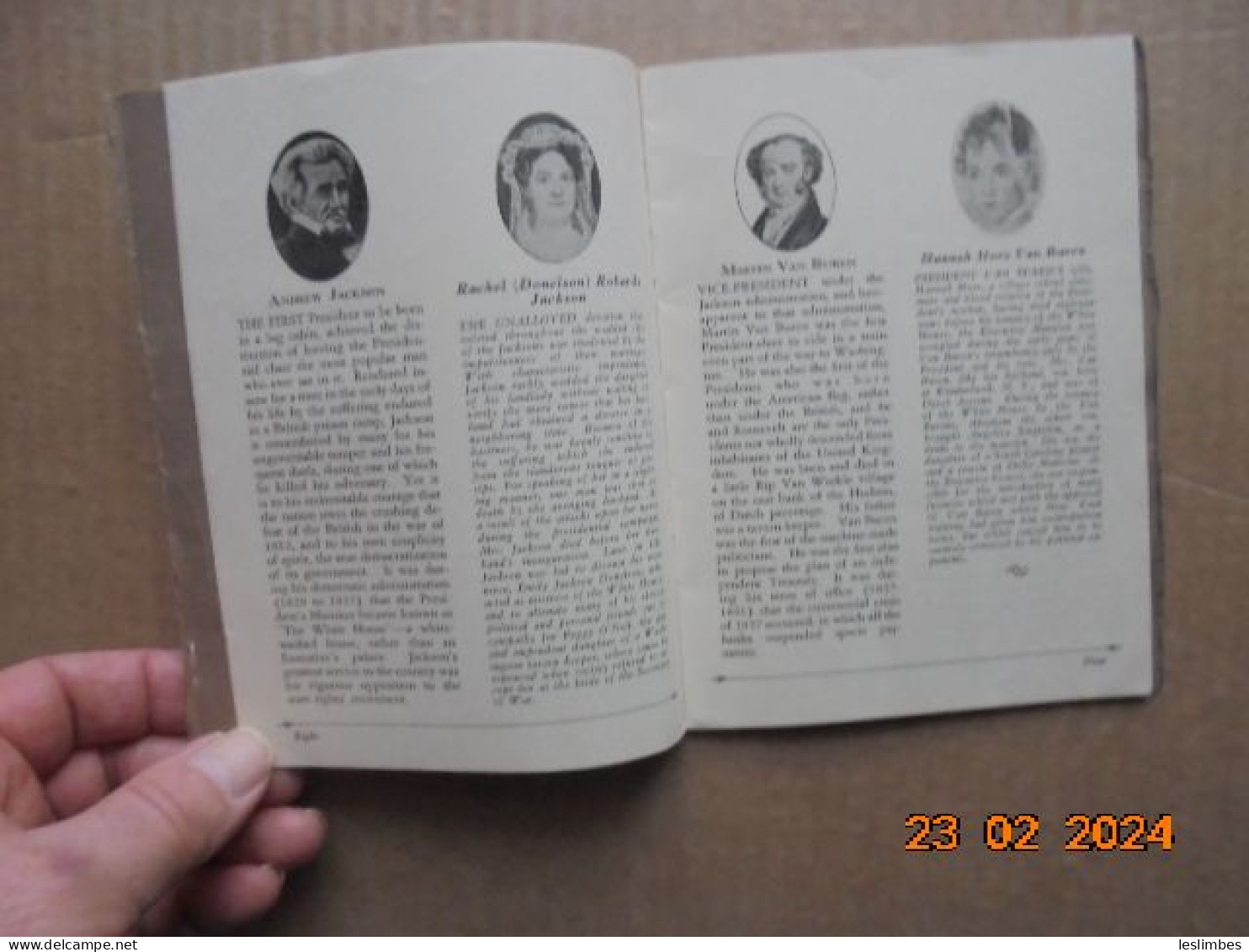 Brief Biographies Of Our Presidents And The First Ladies Of The Land - The Sunday Sentinel And Milwaukee Telegram 1927 - Autres & Non Classés