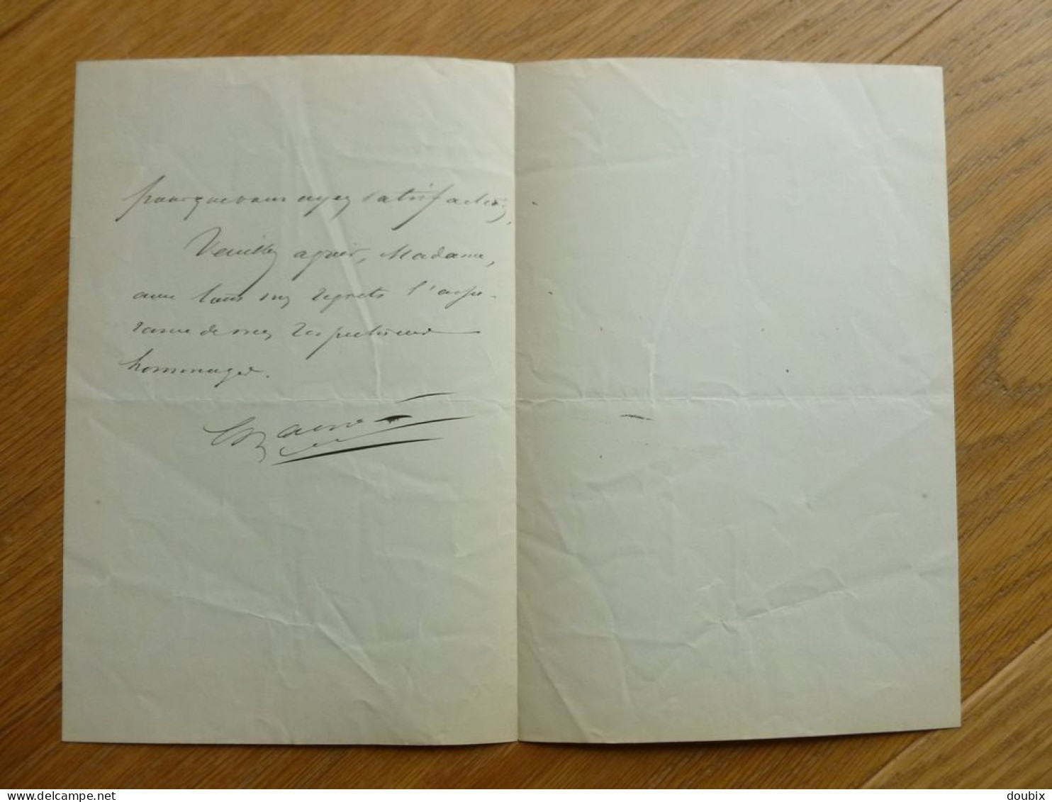 Constant RAGOT BLONDEAU (1838-1922) Député BLOIS. Maire SAINT AIGNAN. Loir Et Cher. AUTOGRAPHE - Historische Personen