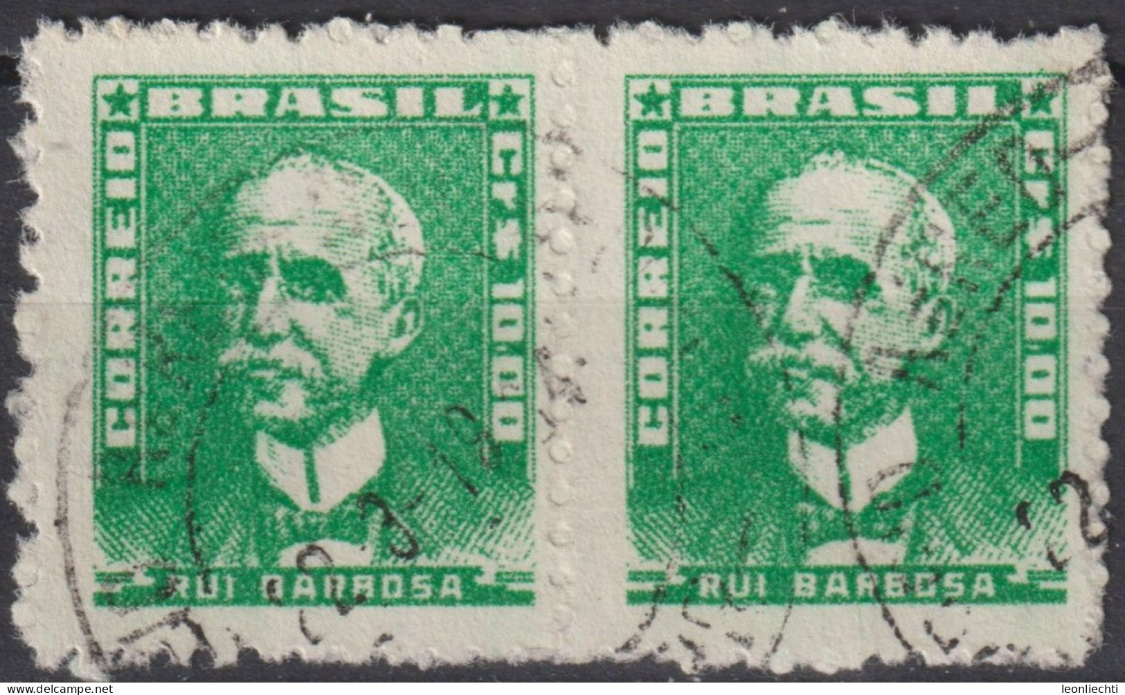 1960 Brasilien ° Mi:BR 870xII, Sn:BR 799, Yt:BR 677A, Rui Barbosa, Portraits - Famous People In Brazil History, - Used Stamps