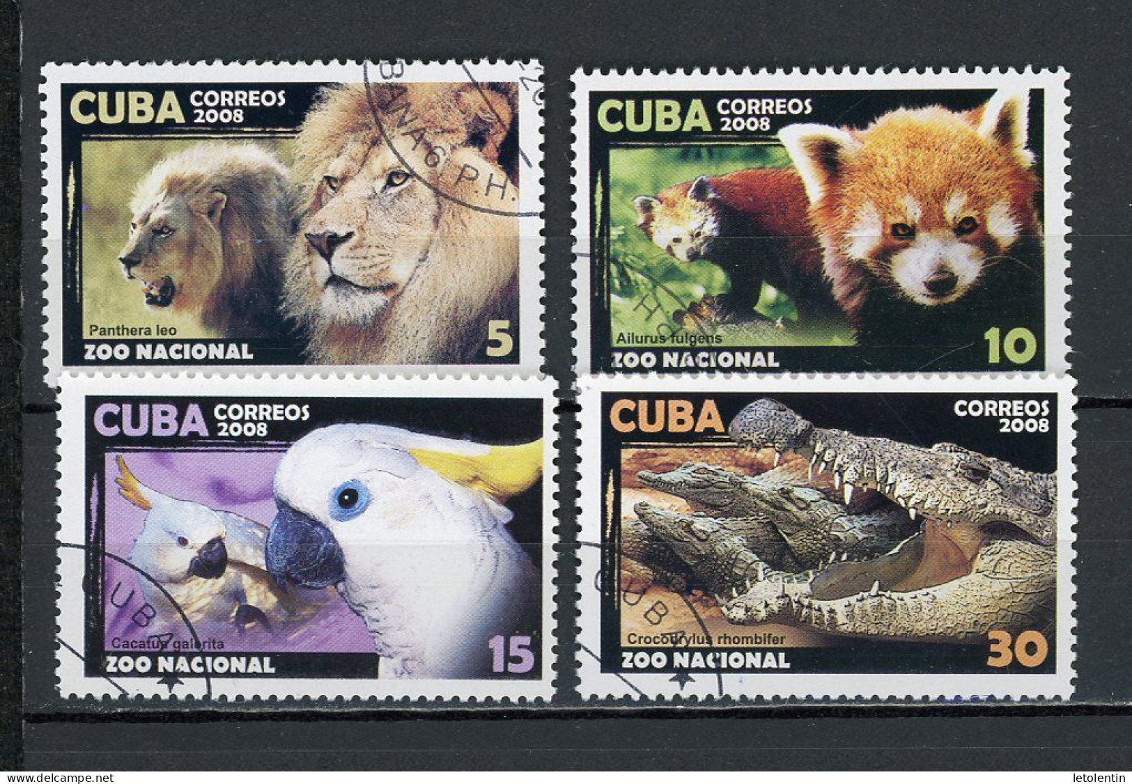 CUBA -  FAUNE  N°Yt 4603+4604+4605+4606 Obl. - Gebruikt