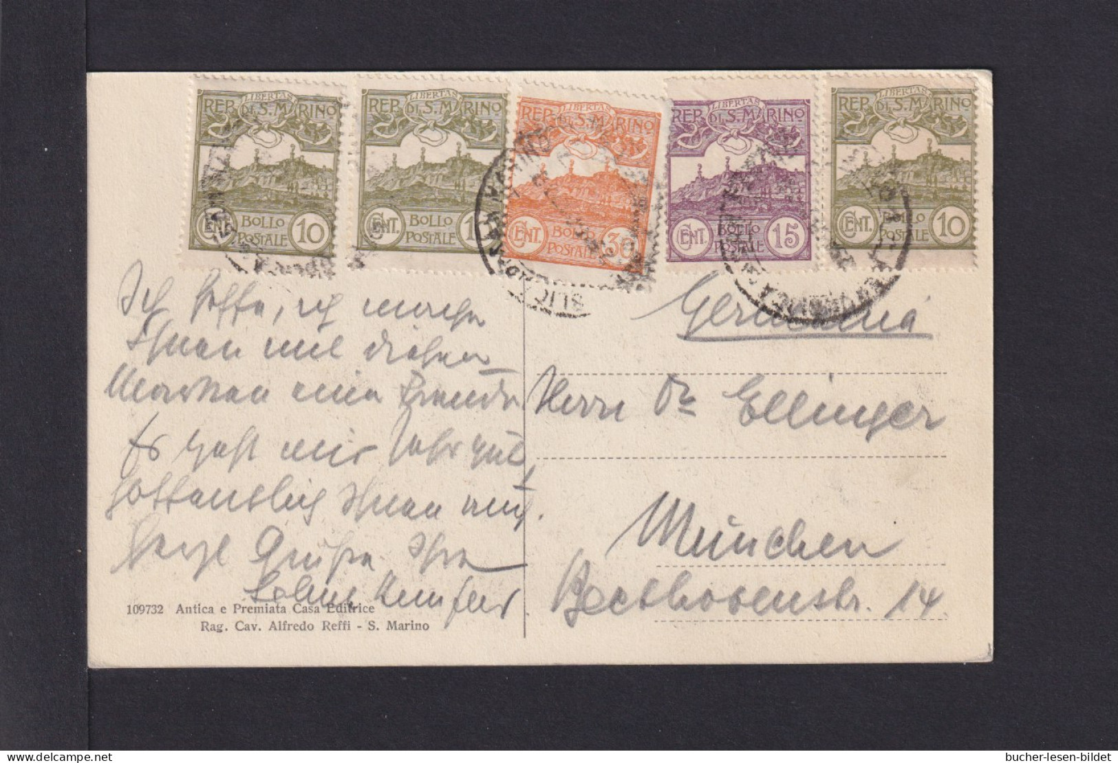 Ansichtskarte Mit Bunter Frankatur Nach München - Lettres & Documents