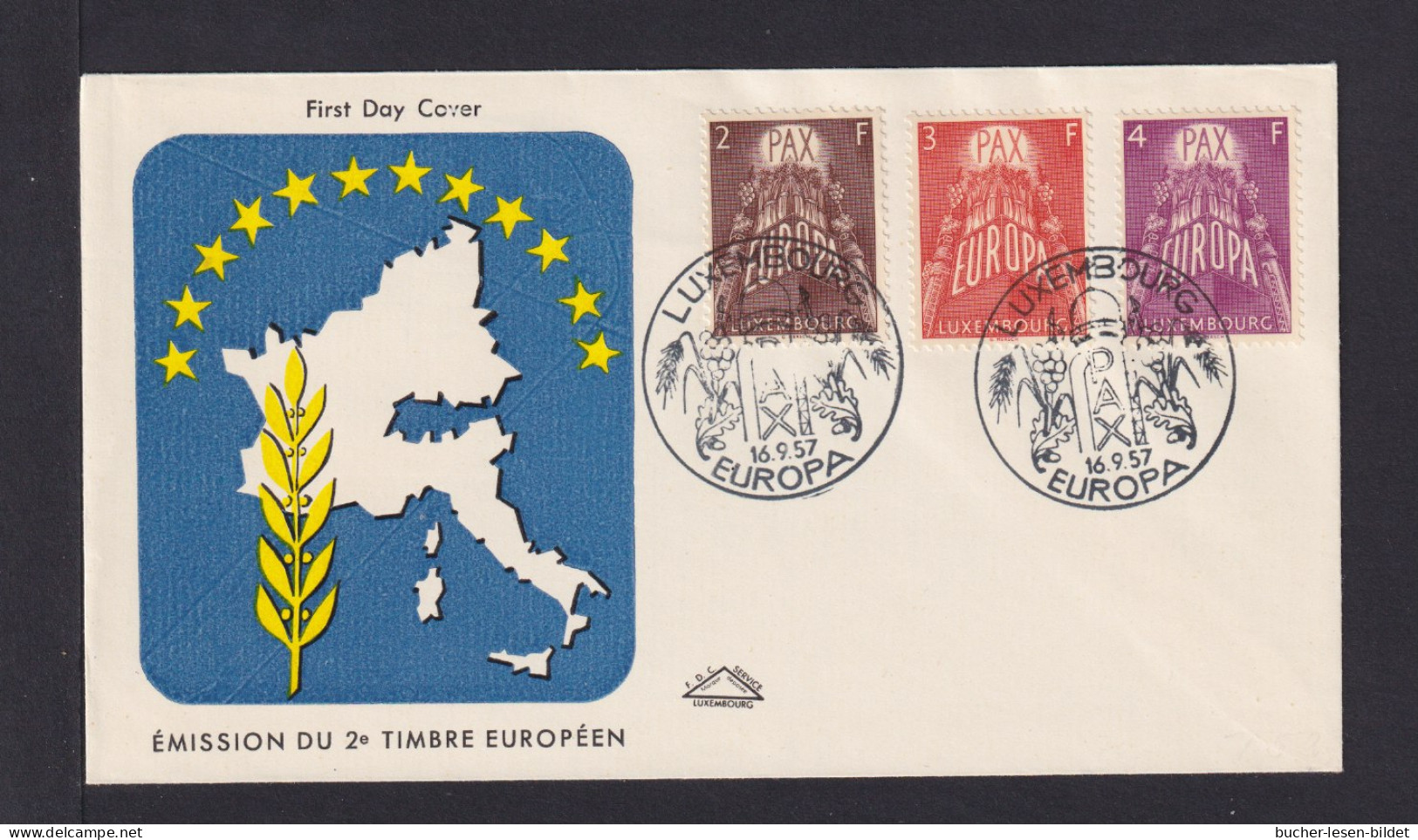 1957 - Europa/PAX Auf Illustriertem FDC  - FDC