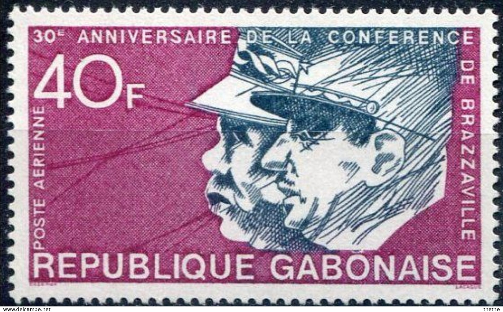 GABON -  Général De Gaulle, Gouverneur Eboué, Conférence De Brazzaville - De Gaulle (General)