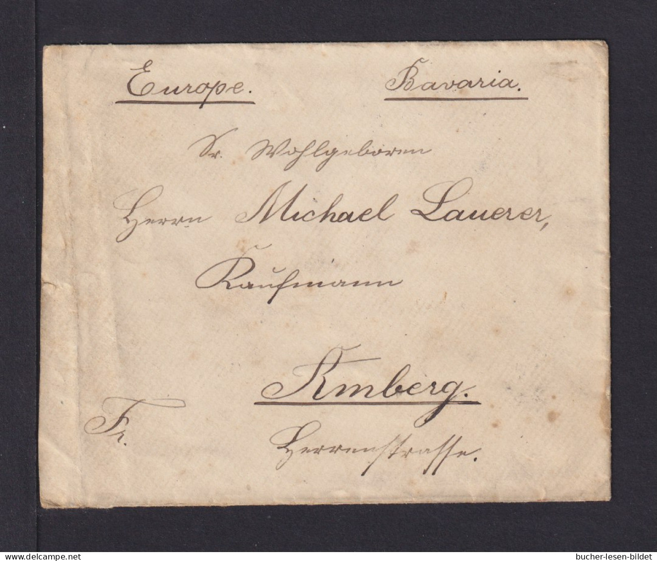 2 A - 6 P. Auf Brief Ab SHILLONG Nach Amberg - 1882-1901 Keizerrijk