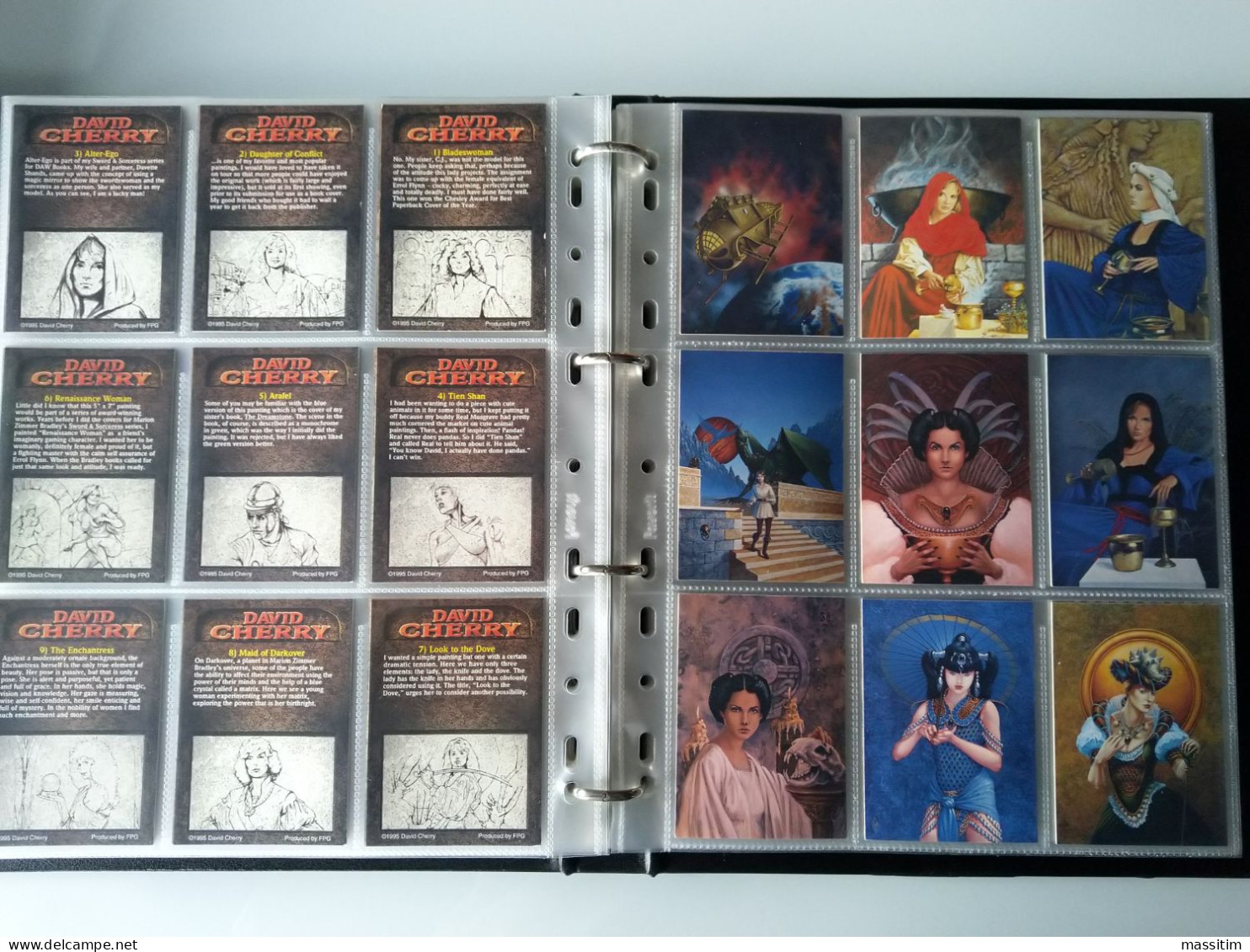 DAVID CHERRY FANTASY CARD - SET COMPLETO DI 90 CARD - FPG 1995 - Autres & Non Classés