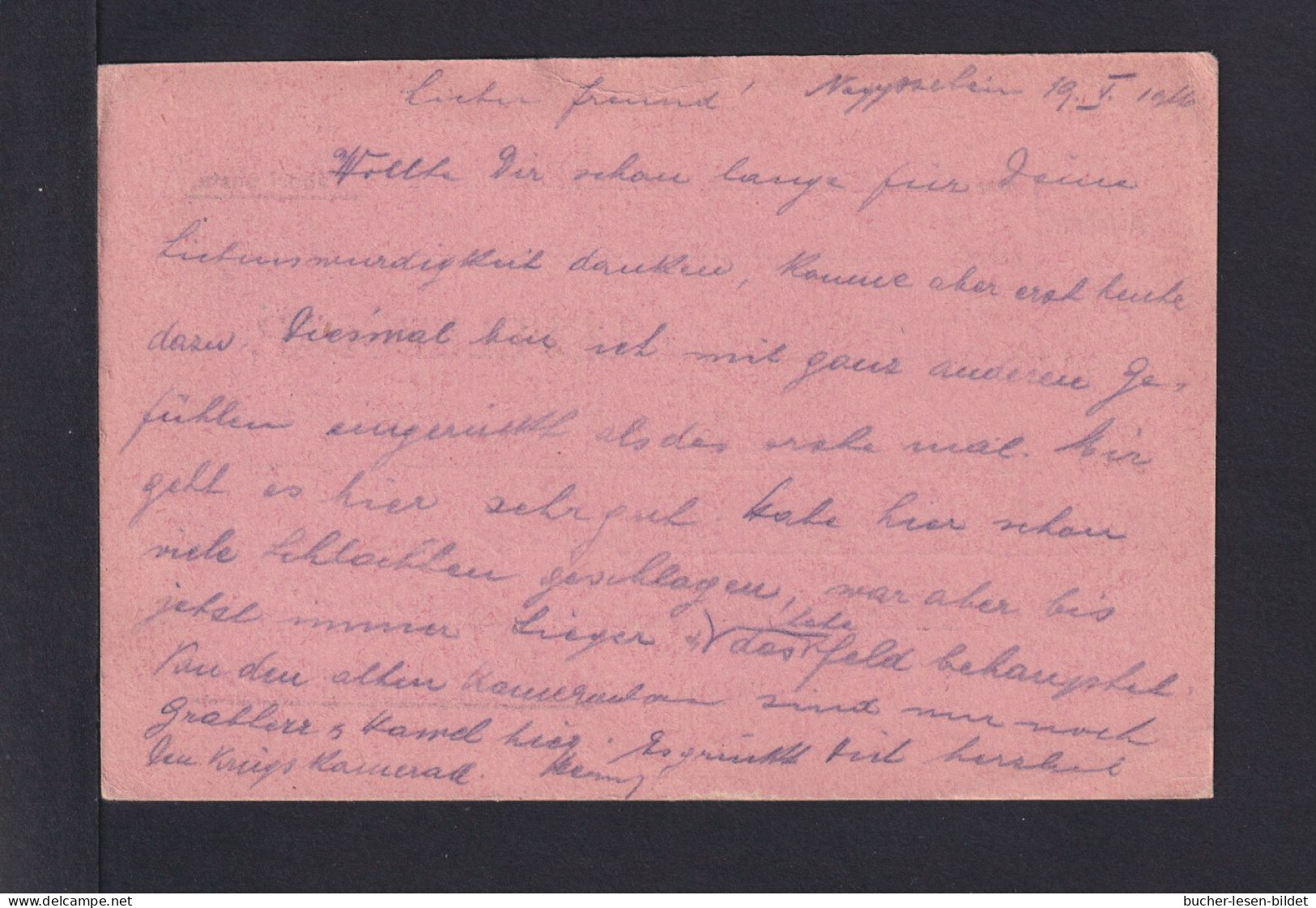 1916 - Feldpoststempel "..Garnisionsspital Nr. 22.. Zahnärztliche Abteilung.." - Feldpostkarte Nach Baden Bei Wien - Médecine