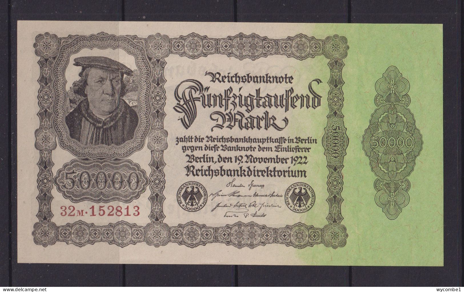 GERMANY - 1922 5000 Mark AUNC Banknote - 5000 Mark