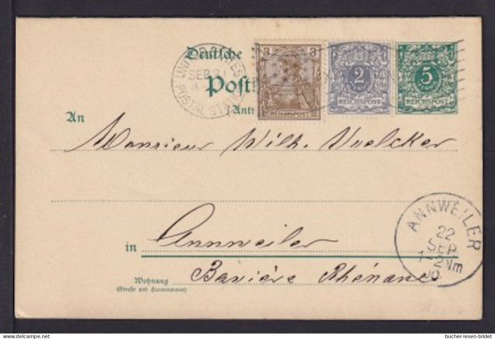 1900, 21.04. - Fahnenstempel "United States Postal Station" - Olympischen Spielen In Paris Fussball-Turnier - Sommer 1900: Paris