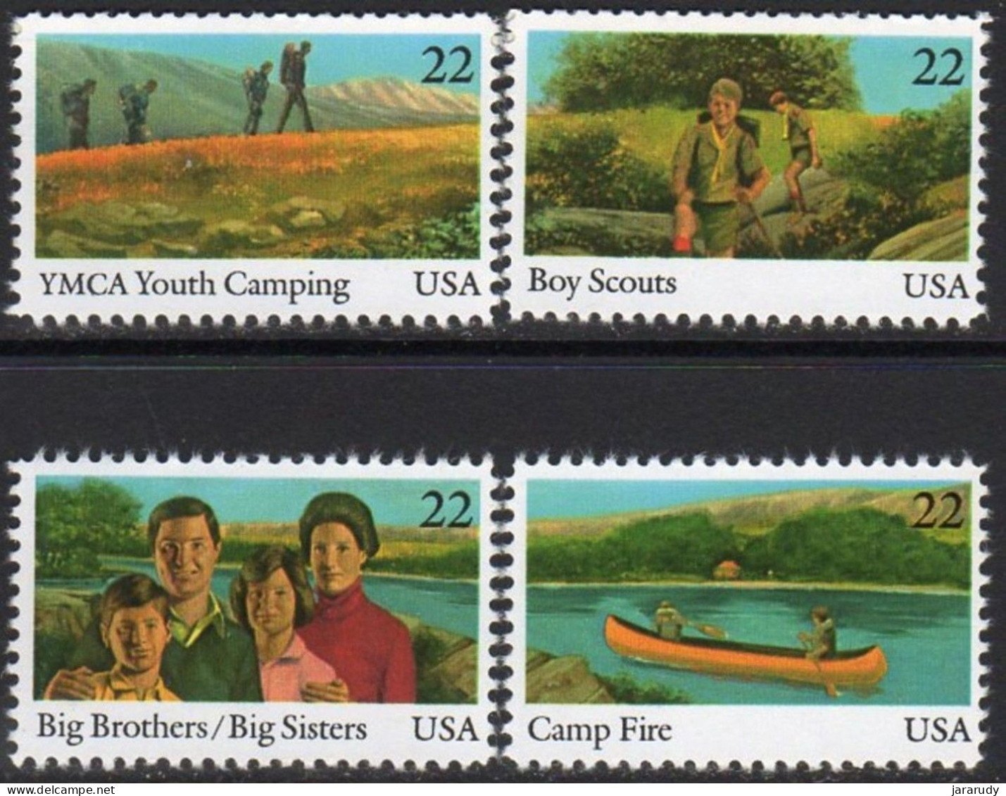 EEUU JUVENTUD 1985 Yv 1605/8 MNH - Ungebraucht