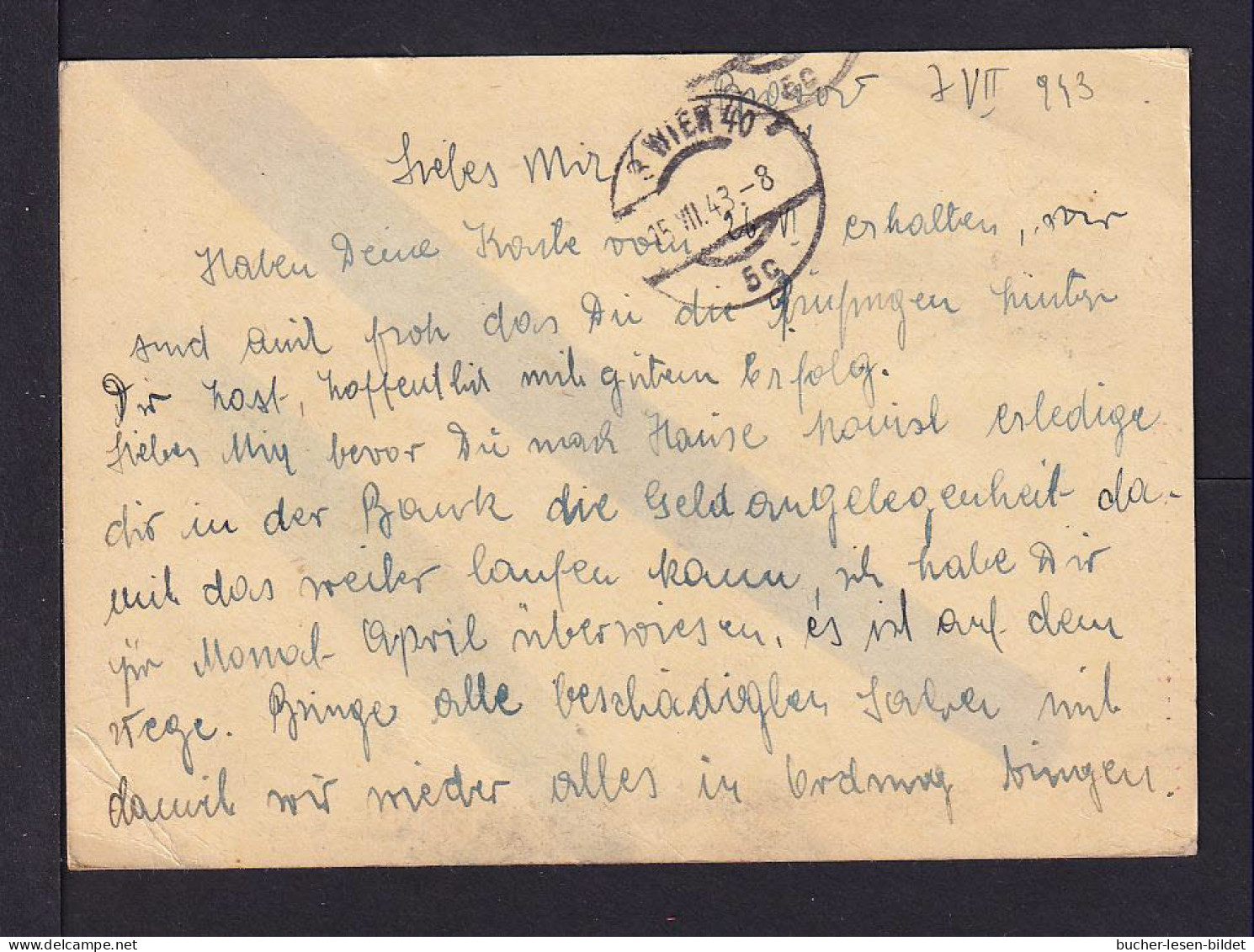 1943 - 12 L. Bild Ganzsache Mit Zufrankatur Als Einschreib-Luftpostkarte Ab Brasovul Nach Wien - Storia Postale Seconda Guerra Mondiale
