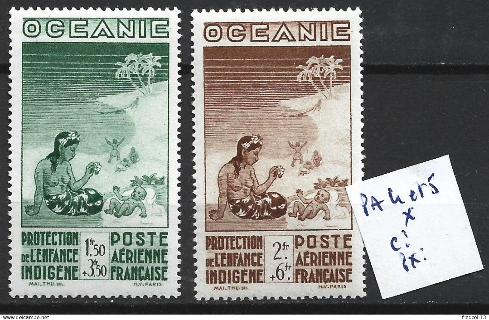 OCEANIE PA 4 & 5 * Côte 3.50 € - Luchtpost