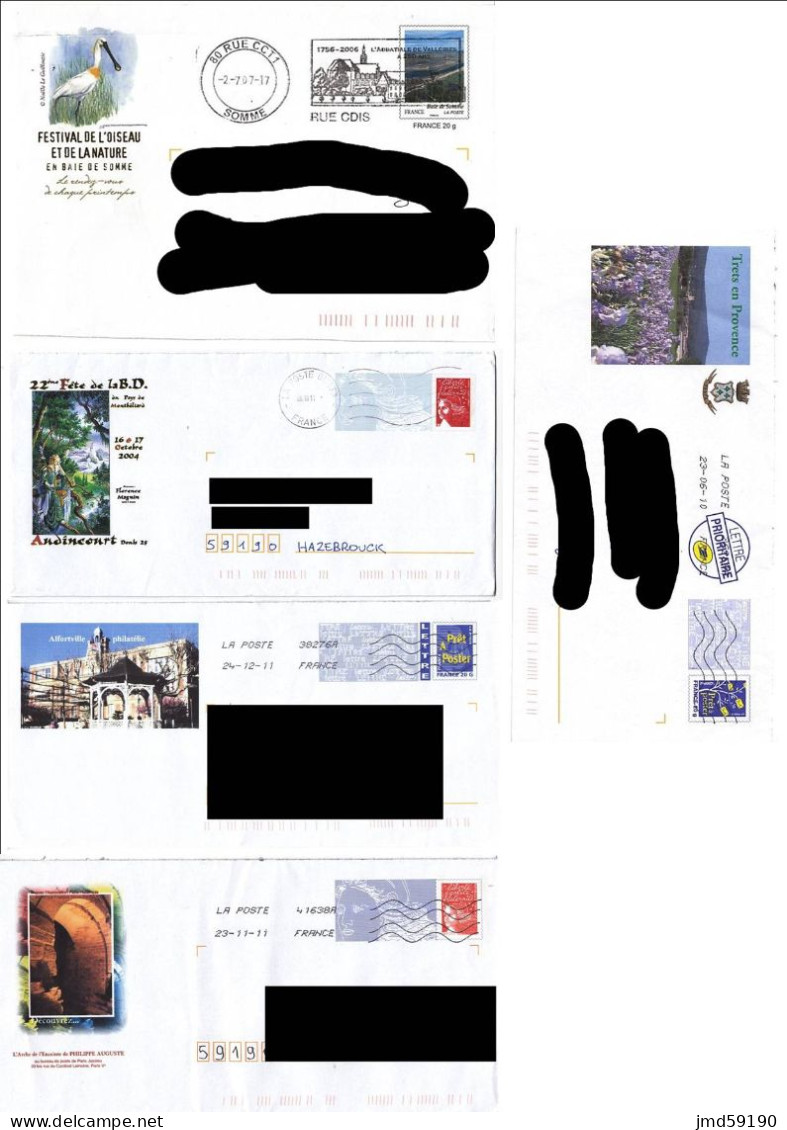 PAP - Lot De 15 Enveloppes Avec Repiquage - Collezioni & Lotti: PAP & Biglietti