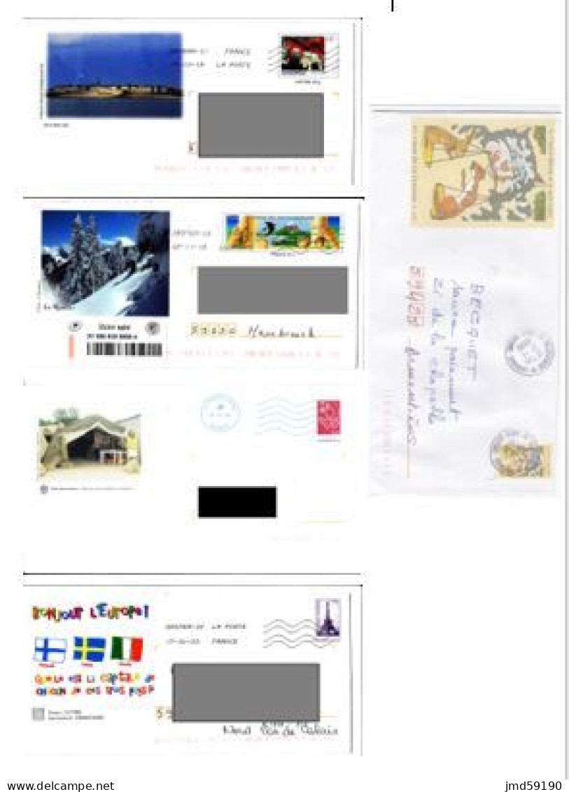 PAP - Lot De 15 Enveloppes Avec Repiquage - Collezioni & Lotti: PAP & Biglietti