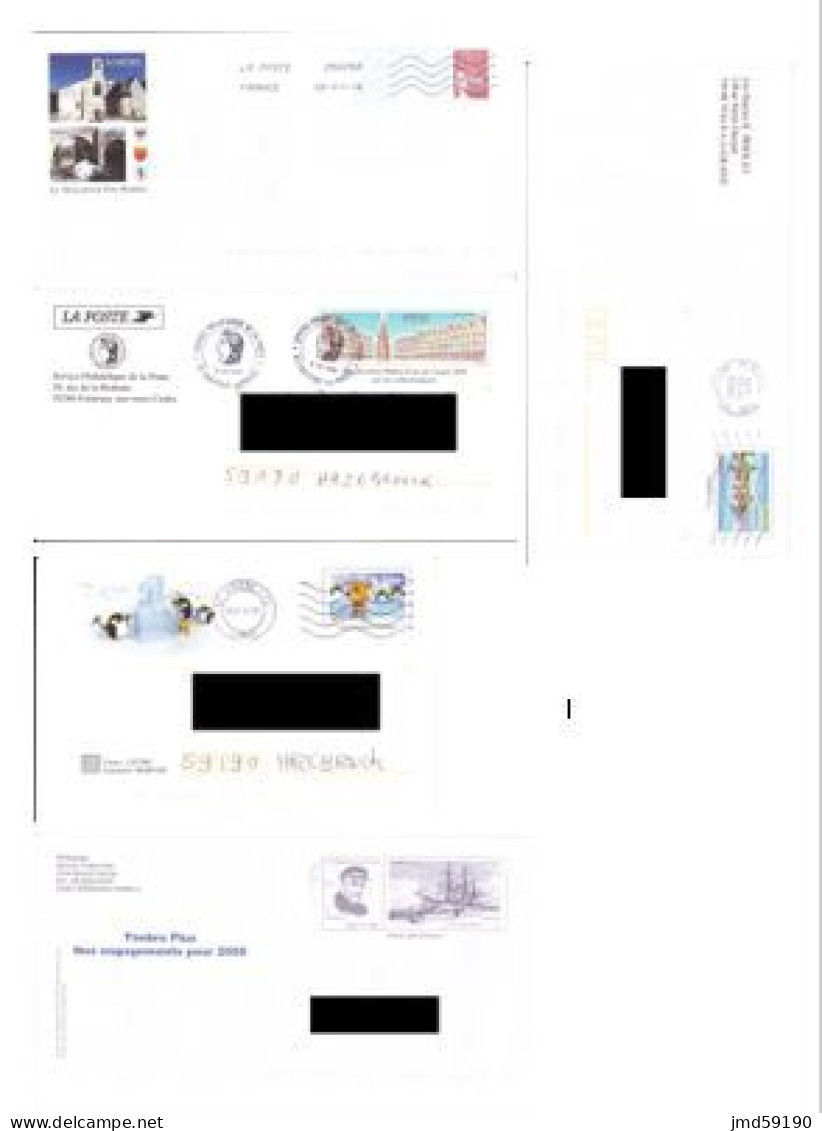 PAP - Lot De 15 Enveloppes Avec Repiquage - Collections & Lots: Stationery & PAP