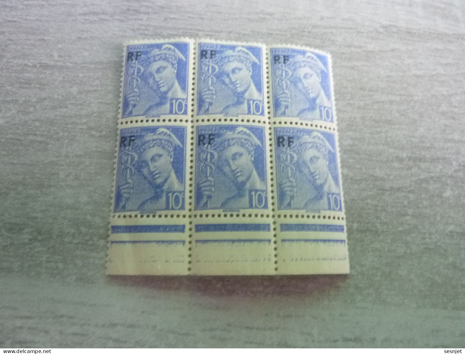 Type Mercure - 10c. - Yt 657 - Outremer - 6 Neufs Sans Trace De Charnière - Année 1944 - - 1938-42 Mercure