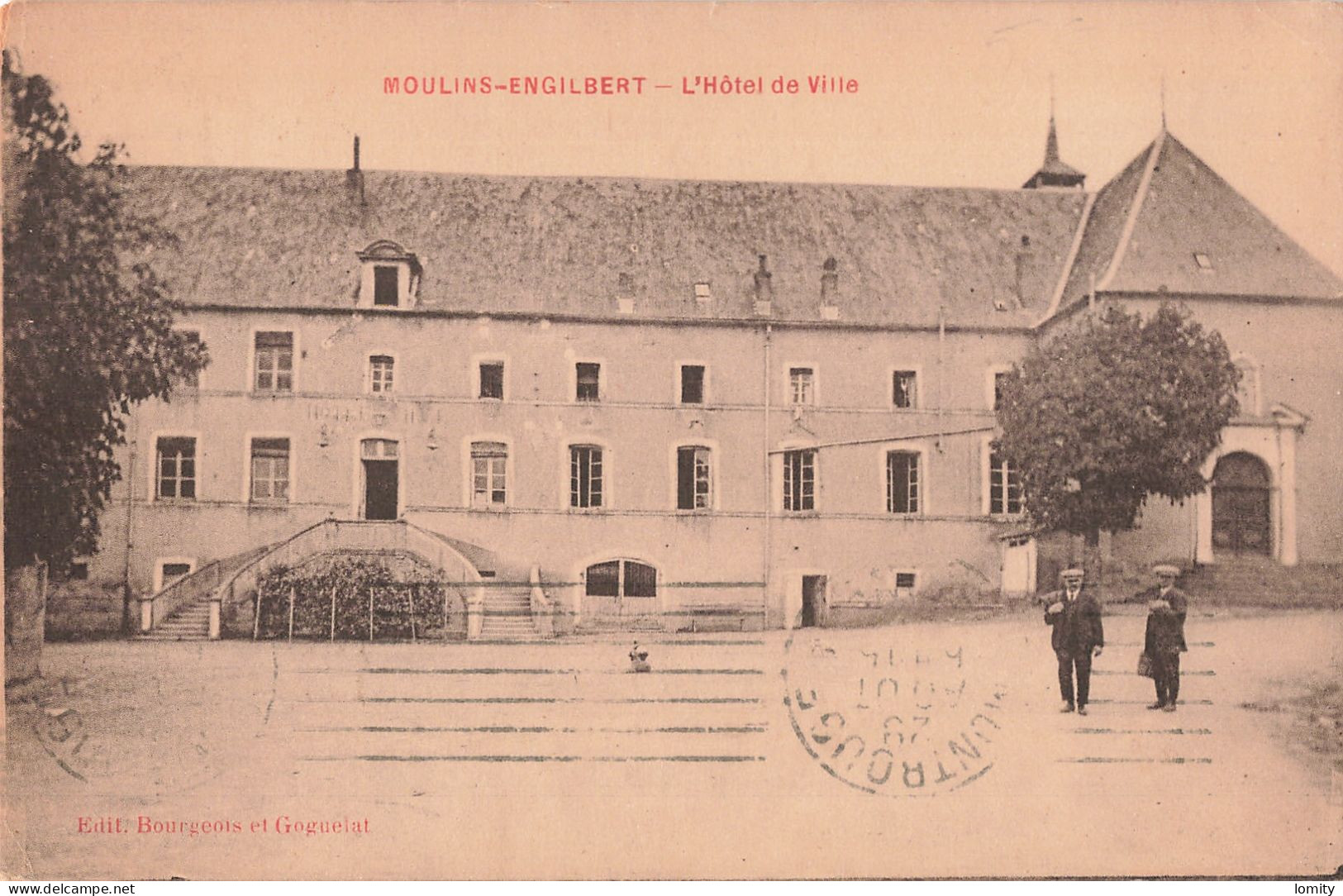 58 Moulins Engilbert Hotel De Ville CPA - Moulin Engilbert