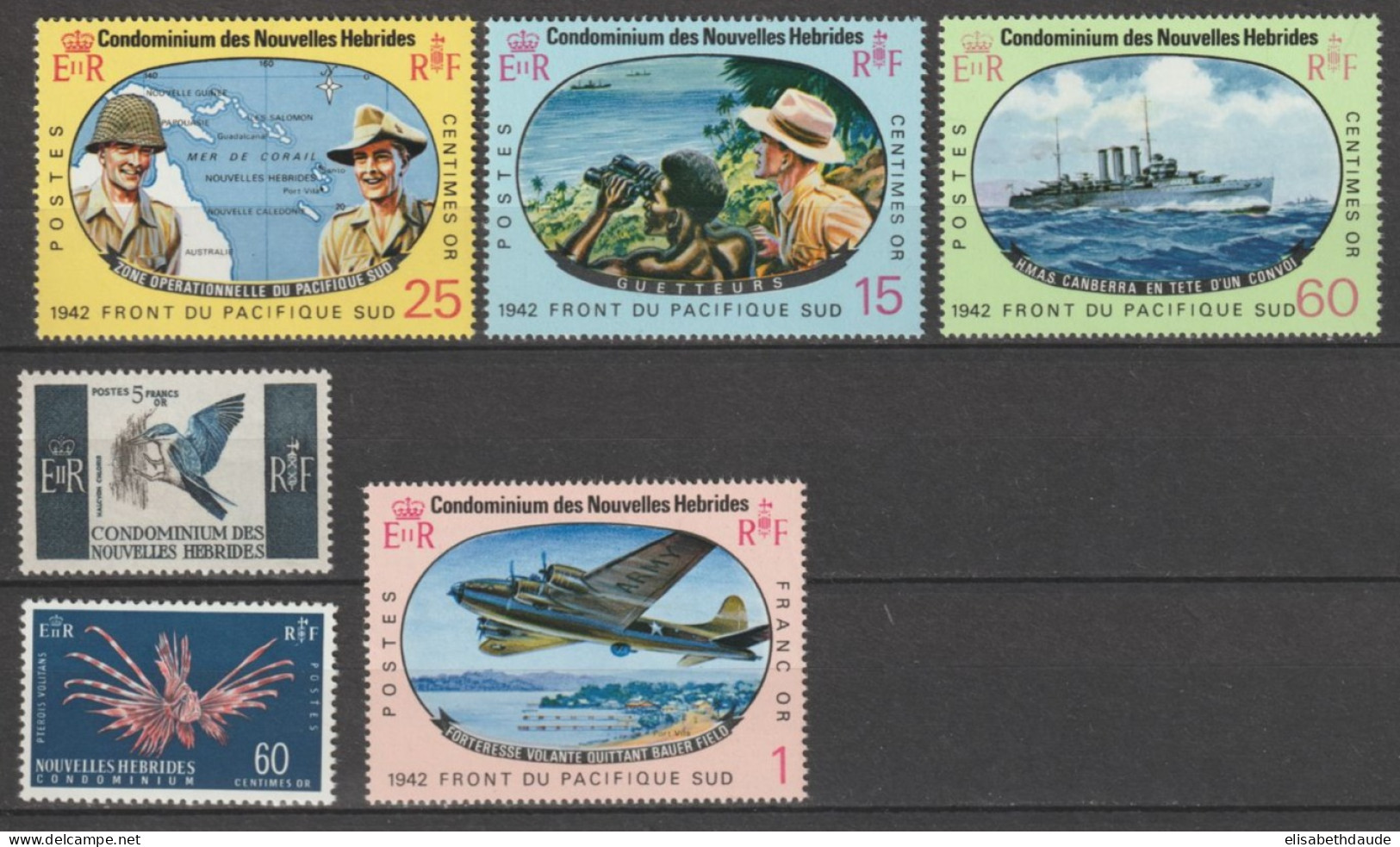 HEBRIDES LEGENDE FRANCAISE - 1967 ANNEE COMPLETE ** MNH - COTE = 54 EUR. - Unused Stamps