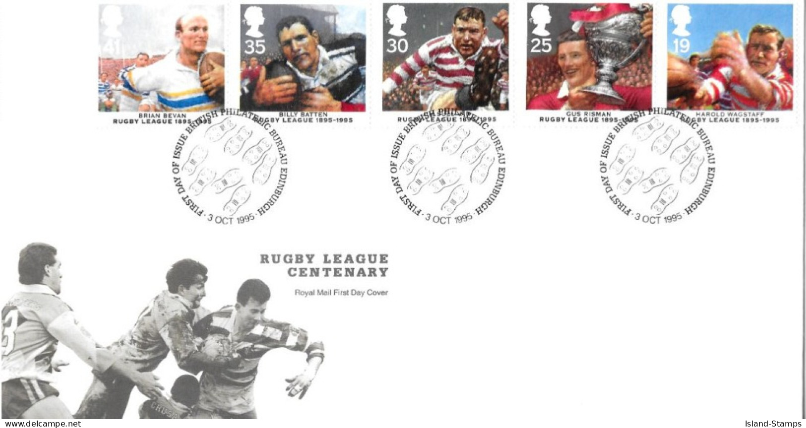 1995 Rugby Unaddressed FDC Tt - 1991-2000 Em. Décimales