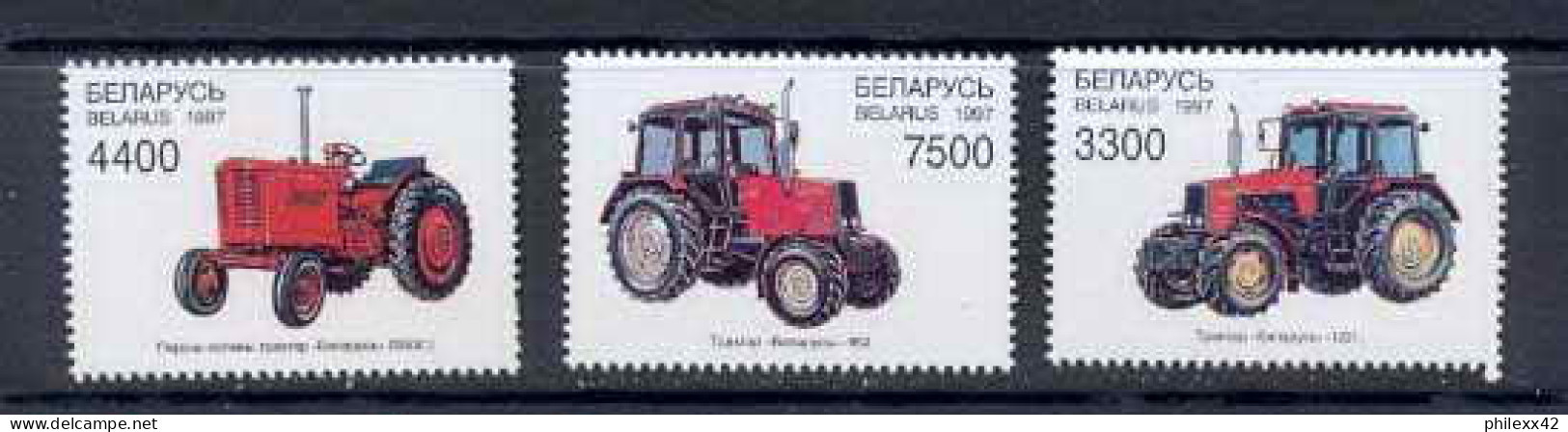 116 Biélorussie (Belarus) N°217 / 220 Tracteur Voiture (Cars Car Automobiles Voitures) Cote 4.50 - LKW