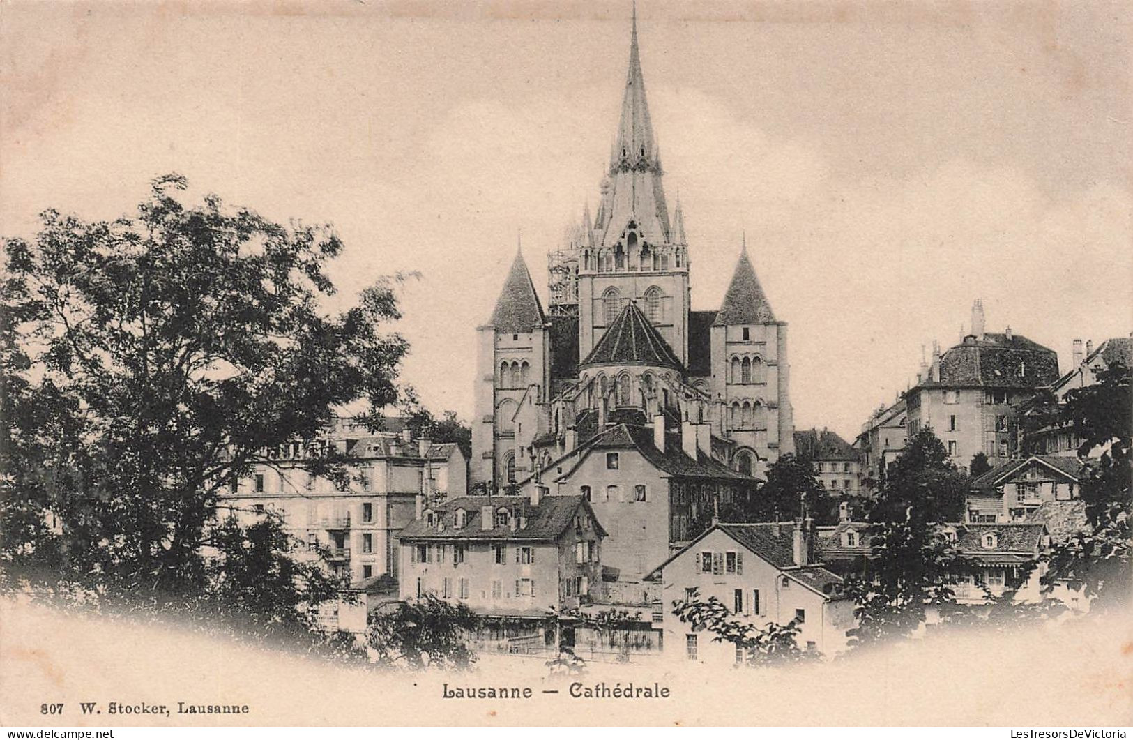 SUISSE - Lausanne - Vue Générale De L'extérieur Sur La Cathédrale - Carte Postale Ancienne - Lausanne